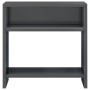 Mesita de noche madera contrachapada gris brillante 40x30x40cm de , Mesitas de noche - Ref: Foro24-800025, Precio: 31,21 €, D...