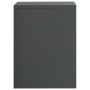 Mesita de noche madera contrachapada gris brillante 40x30x40cm de , Mesitas de noche - Ref: Foro24-800025, Precio: 31,21 €, D...