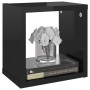 Estantes cubo de pared 6 unidades negro brillo 22x15x22 cm de , Estantes y estanterías - Ref: Foro24-807075, Precio: 40,09 €,...
