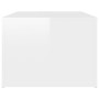Mesa de centro madera contrachapada blanco brillo 100x50x36 cm de , Mesas de centro - Ref: Foro24-816522, Precio: 46,95 €, De...