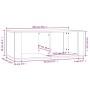 Mesa de centro madera contrachapada blanco brillo 100x50x36 cm de , Mesas de centro - Ref: Foro24-816522, Precio: 46,95 €, De...