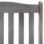 Mecedora de madera maciza de acacia gris de , Sillas de jardín - Ref: Foro24-311845, Precio: 184,46 €, Descuento: %