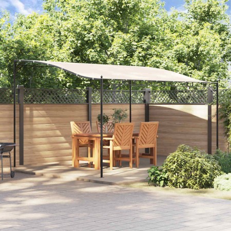 Toldo acero y tela color crema 4x3 m 180 g/m² de , Carpas y cenadores - Ref: Foro24-362394, Precio: 224,58 €, Descuento: %
