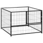Perrera de acero negro 100x100x70 cm de , Casetas y cercados para perros - Ref: Foro24-150789, Precio: 115,48 €, Descuento: %