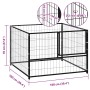 Perrera de acero negro 100x100x70 cm de , Casetas y cercados para perros - Ref: Foro24-150789, Precio: 115,48 €, Descuento: %