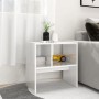 Mesa auxiliar madera contrachapada blanco brillante 50x30x50 cm de , Mesas auxiliares - Ref: Foro24-803026, Precio: 36,24 €, ...