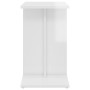 Mesa auxiliar madera contrachapada blanco brillante 50x30x50 cm de , Mesas auxiliares - Ref: Foro24-803026, Precio: 36,24 €, ...