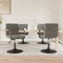 Sillas de comedor giratorias 4 unidades terciopelo gris claro de , Sillas de comedor - Ref: Foro24-3087919, Precio: 254,50 €,...