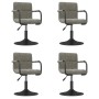 Sillas de comedor giratorias 4 unidades terciopelo gris claro de , Sillas de comedor - Ref: Foro24-3087919, Precio: 254,50 €,...