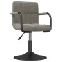 Sillas de comedor giratorias 4 unidades terciopelo gris claro de , Sillas de comedor - Ref: Foro24-3087919, Precio: 254,50 €,...