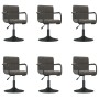 Sillas de comedor giratorias 6 unidades terciopelo gris oscuro de , Sillas de comedor - Ref: Foro24-3087931, Precio: 382,43 €...