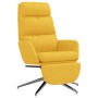 Sillón de relax con reposapiés tela amarillo mostaza de , Sillones - Ref: Foro24-3097531, Precio: 138,09 €, Descuento: %