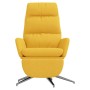 Sillón de relax con reposapiés tela amarillo mostaza de , Sillones - Ref: Foro24-3097531, Precio: 138,09 €, Descuento: %