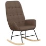 Sillón mecedora con taburete tela gris taupe de , Mecedoras - Ref: Foro24-3097713, Precio: 145,96 €, Descuento: %
