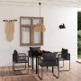 Juego de comedor para jardín 5 piezas negro de , Conjuntos de jardín - Ref: Foro24-3099078, Precio: 357,46 €, Descuento: %