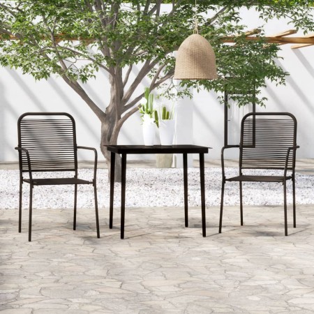 Juego de comedor de jardín 3 piezas negro de , Conjuntos de jardín - Ref: Foro24-3099143, Precio: 211,37 €, Descuento: %