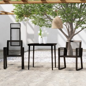 Juego de comedor para jardín 3 piezas negro de , Conjuntos de jardín - Ref: Foro24-3099155, Precio: 311,84 €, Descuento: %