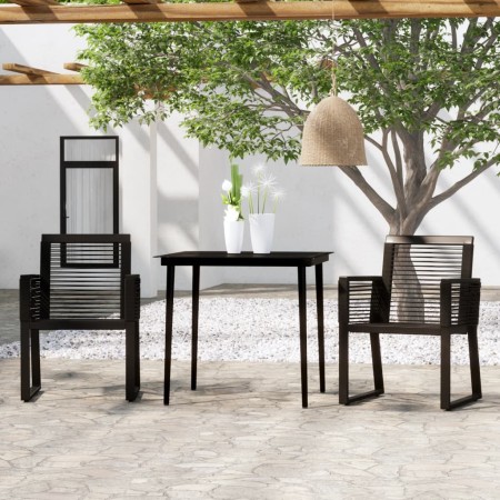 Juego de comedor para jardín 3 piezas negro de , Conjuntos de jardín - Ref: Foro24-3099155, Precio: 311,84 €, Descuento: %