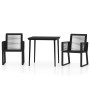 Juego de comedor para jardín 3 piezas negro de , Conjuntos de jardín - Ref: Foro24-3099155, Precio: 311,84 €, Descuento: %
