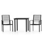 Juego de comedor de jardín 3 piezas negro de , Conjuntos de jardín - Ref: Foro24-3099197, Precio: 181,97 €, Descuento: %