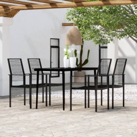 Juego de comedor para jardín 5 piezas negro de , Conjuntos de jardín - Ref: Foro24-3099205, Precio: 294,16 €, Descuento: %