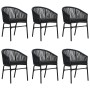 Juego de comedor para jardín 7 piezas negro de , Conjuntos de jardín - Ref: Foro24-3099224, Precio: 720,07 €, Descuento: %