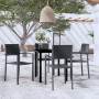 Juego de comedor para jardín 5 piezas negro de , Conjuntos de jardín - Ref: Foro24-3099264, Precio: 299,12 €, Descuento: %