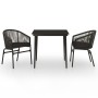 Juego de comedor para jardín 3 piezas negro de , Conjuntos de jardín - Ref: Foro24-3099239, Precio: 295,36 €, Descuento: %