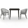 Juego de comedor de jardín 3 piezas gris de , Conjuntos de jardín - Ref: Foro24-3099251, Precio: 278,47 €, Descuento: %
