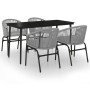 Juego de comedor para jardín 5 piezas ratán sintético gris de , Conjuntos de jardín - Ref: Foro24-3099253, Precio: 446,30 €, ...