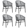 Juego de comedor para jardín 5 piezas ratán sintético gris de , Conjuntos de jardín - Ref: Foro24-3099253, Precio: 446,30 €, ...