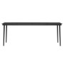 Juego de comedor para jardín 9 piezas con cojines gris y negro de , Conjuntos de jardín - Ref: Foro24-3099316, Precio: 699,17...