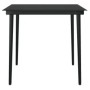 Juego de comedor de jardín 5 piezas con cojines negro de , Conjuntos de jardín - Ref: Foro24-3099342, Precio: 302,79 €, Descu...