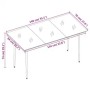 Juego de comedor para jardín 5 piezas con cojines gris y negro de , Conjuntos de jardín - Ref: Foro24-3099349, Precio: 379,94...