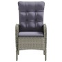 Juego de comedor para jardín 5 piezas con cojines gris y negro de , Conjuntos de jardín - Ref: Foro24-3099361, Precio: 608,44...