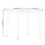 Juego de comedor para jardín 5 piezas negro de , Conjuntos de jardín - Ref: Foro24-3099396, Precio: 301,65 €, Descuento: %