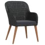 Juego de comedor de jardín 7 piezas con cojines negro de , Conjuntos de jardín - Ref: Foro24-3099520, Precio: 715,64 €, Descu...