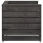 Muebles de jardín palets 2 pzas madera de pino impregnada gris de vidaXL, Sofás modulares de exterior - Ref: Foro24-316199, P...