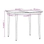 Juego de comedor de jardín 3 piezas con cojines negro de , Conjuntos de jardín - Ref: Foro24-3099541, Precio: 371,88 €, Descu...