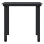Juego de comedor de jardín 3 piezas con cojines negro de , Conjuntos de jardín - Ref: Foro24-3099529, Precio: 359,31 €, Descu...