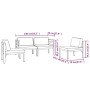 Set muebles de jardín 4 pzas y cojines aluminio gris antracita de , Conjuntos de jardín - Ref: Foro24-3107787, Precio: 634,54...