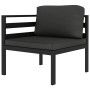 Set muebles de jardín 6 pzas y cojines aluminio gris antracita de , Conjuntos de jardín - Ref: Foro24-3107791, Precio: 762,40...