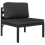 Set muebles de jardín 6 pzas y cojines aluminio gris antracita de , Conjuntos de jardín - Ref: Foro24-3107791, Precio: 762,40...