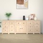 Aparador de madera maciza de pino 230x35x80 cm de , Aparadores - Ref: Foro24-3114089, Precio: 402,05 €, Descuento: %