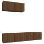 Set de muebles para TV 3 pzas madera contrachapada roble marrón de , Muebles TV - Ref: Foro24-3114477, Precio: 137,76 €, Desc...