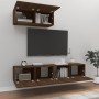 Set de muebles para TV 3 pzas madera contrachapada roble marrón de , Muebles TV - Ref: Foro24-3114477, Precio: 137,76 €, Desc...
