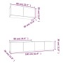 Set de muebles para TV 3 pzas madera contrachapada roble marrón de , Muebles TV - Ref: Foro24-3114477, Precio: 137,76 €, Desc...