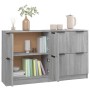 Aparadores 2 uds madera contrachapada gris Sonoma 60x30x70 cm de , Aparadores - Ref: Foro24-3115810, Precio: 118,01 €, Descue...