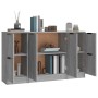 Aparadores 3 piezas madera contrachapada gris Sonoma de , Aparadores - Ref: Foro24-3115850, Precio: 131,71 €, Descuento: %