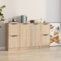 Aparadores 3 piezas madera contrachapada color roble sonoma de , Aparadores - Ref: Foro24-3115846, Precio: 143,58 €, Descuent...